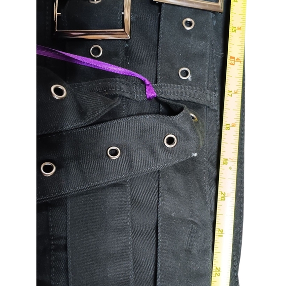 Black Dress Pants with Tapered Fit and Elastic Waistband - Picture 5 of 9